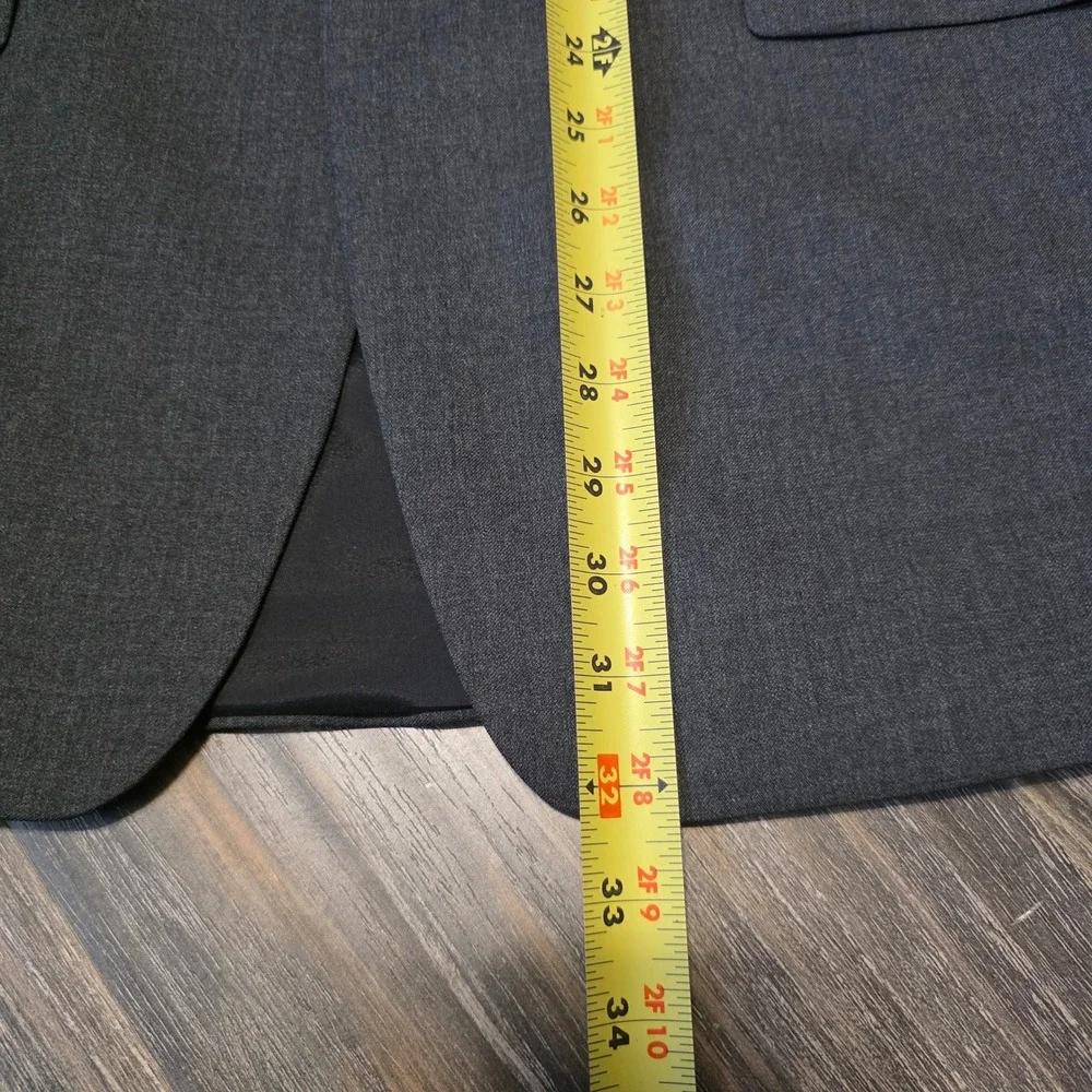 Lauren Ralph Lauren Mens 42R Charcoal Gray 100% Wool 2-Button Blazer Sport Coat